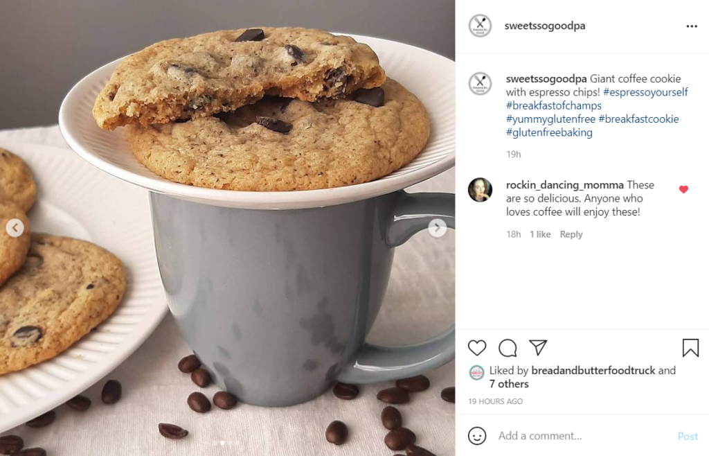 Coffee Cookies Instagram Post