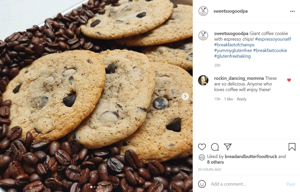 Coffee Cookies Instagram Post