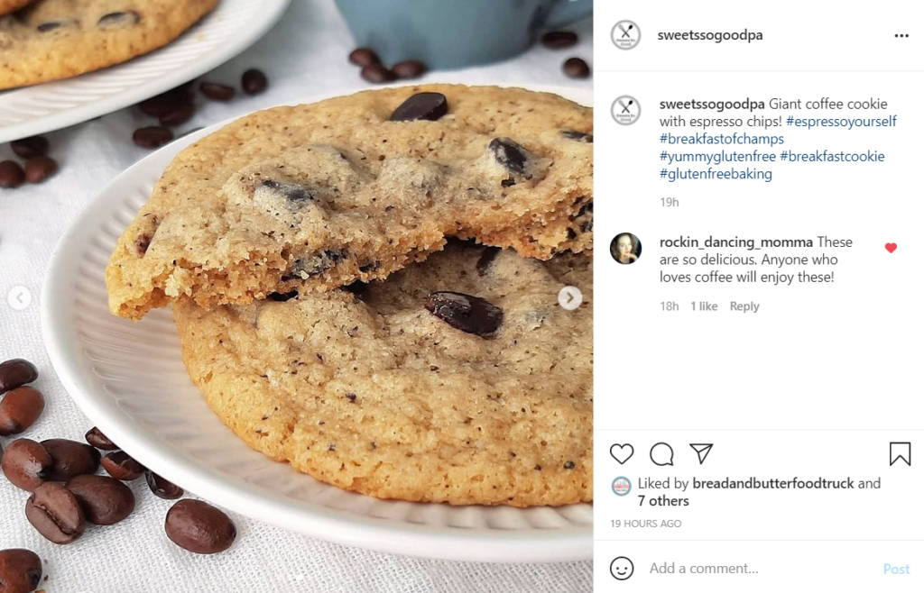 Coffee Cookies Instagram Post