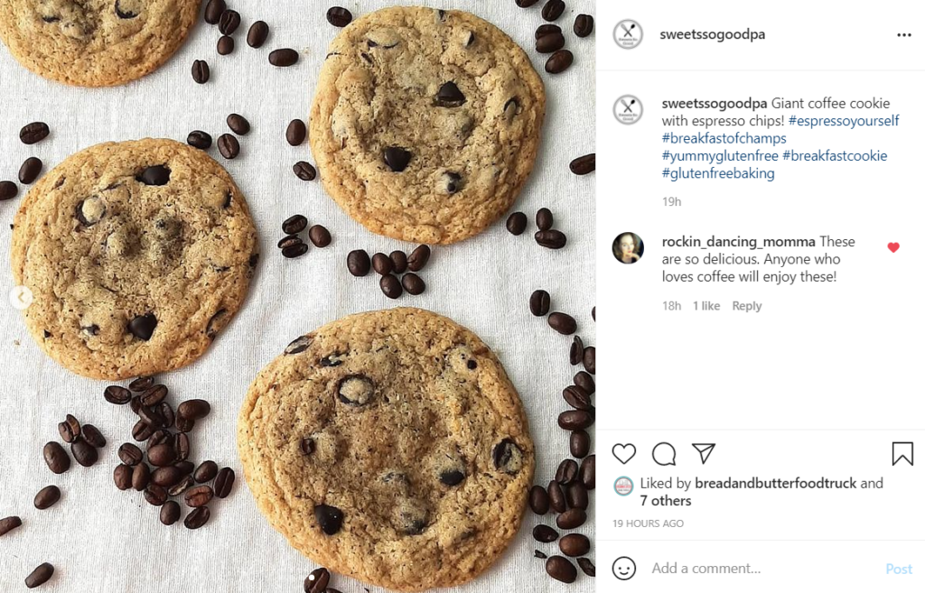 Coffee Cookies Instagram Post