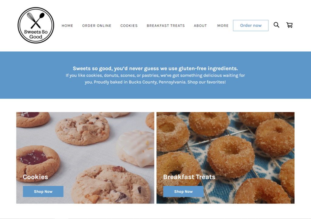 Sweets So Good Home Page